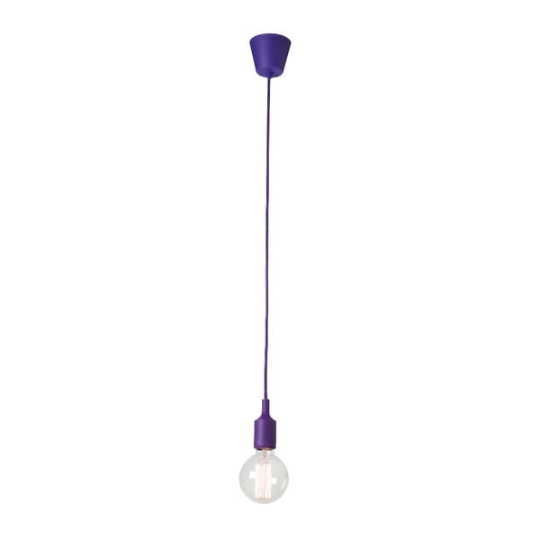Vijolična viseča svetilka brez senčila SULION Fiji