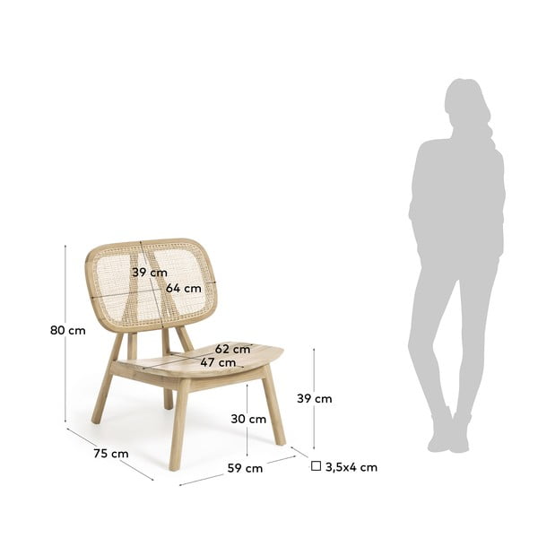 Fotelj iz ratana Kave Home Nadra-image-4