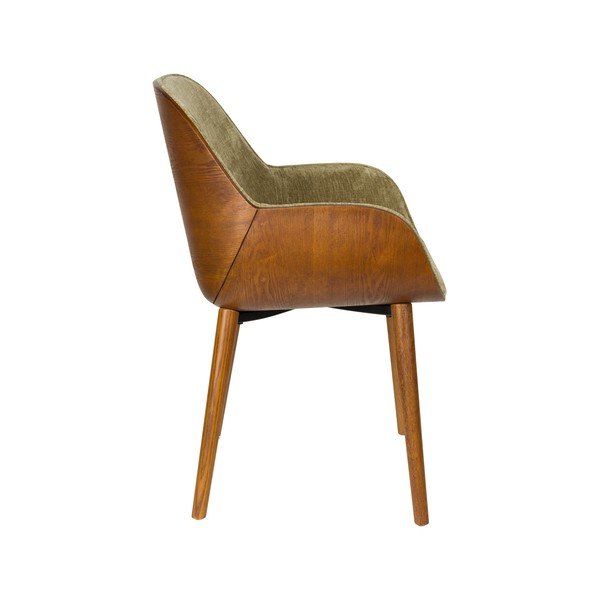 Zelen oblazinjen jedilni stol z nasloni za roke Taylor – Dutchbone-image-3