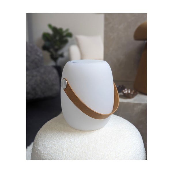 LED prenosljiva zunanja svetilka s časovnikom in zvočnikom na USB ø 18 cm Cardiff – House Nordic-image-1