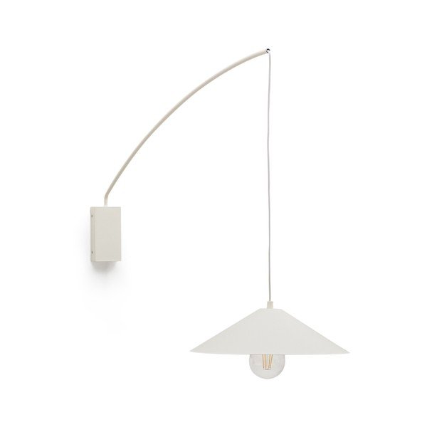 Kremno bela stenska svetilka ø 35 cm Kally – Kave Home-image-4