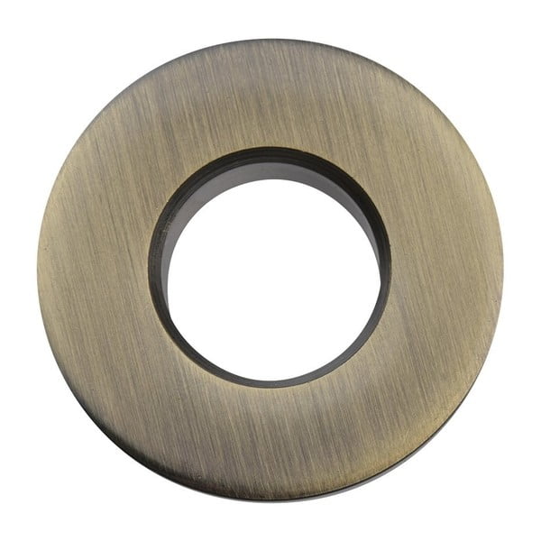 Kovinska rozeta za preliv umivalnika v bronasti barvi ø 3 cm – Sapho