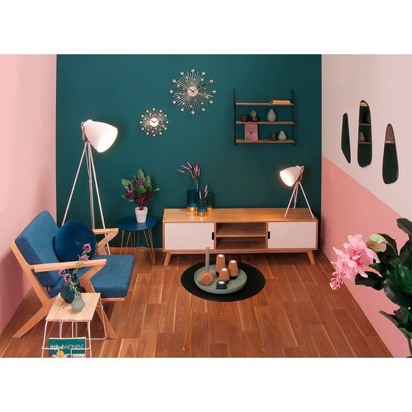 Kovinski regal z lesenimi policami PT LIVING Zig Zag-image-4