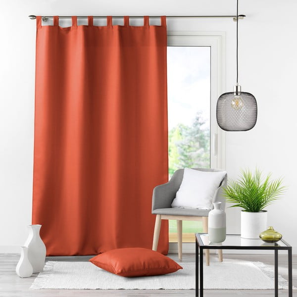 Opečnato oranžna zavesa 140x260 cm Essentiel – douceur d'intérieur-image-4