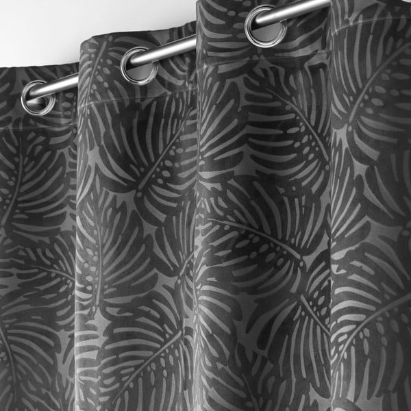 Antracitno siva žametna zavesa 140x240 cm Analia – douceur d'intérieur-image-1