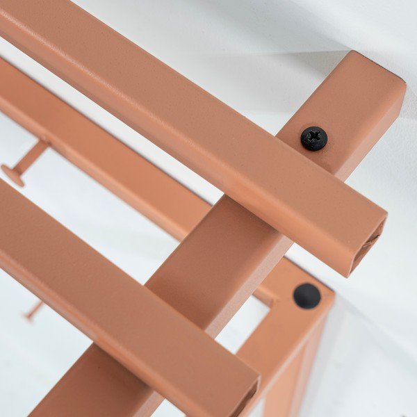 Rožnato-oranžen kovinski stenski obešalnik s polico 76 cm Rizzoli – Spinder Design-image-4