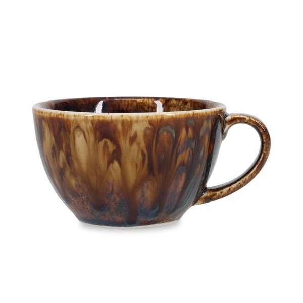 Rjava porcelanasta skodelica za latte 300 ml Resto – BonBistro