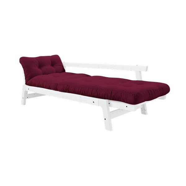 Raztegljiv kavč Karup Design Step White/Light Bordeaux-image-3
