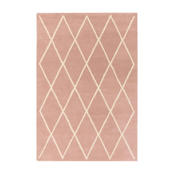 Rožnata ročno tkana volnena preproga 160x230 cm Albany – Asiatic Carpets