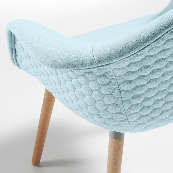 Svetlo moder fotelj La Forma Kenna-image-3