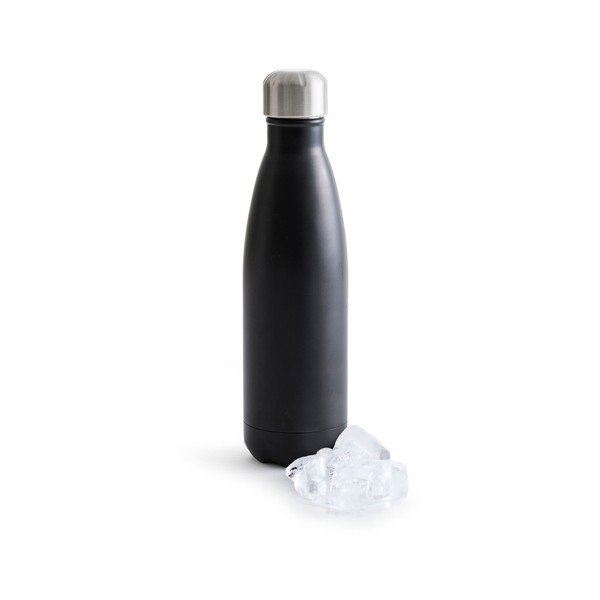 Črna termo steklenička iz nerjavečega jekla Sagaform Hot&Cold, 500 ml-image-1