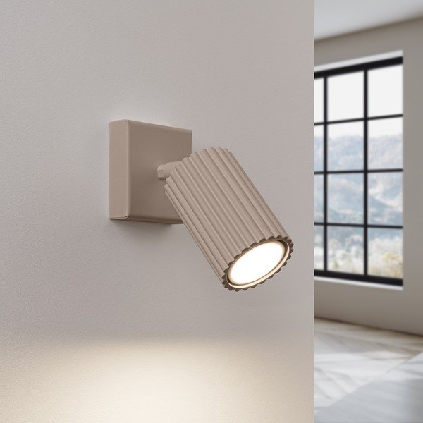 Sivorjavo kovinsko točkovno svetilo 8x16 cm Gleam – Sollux-image-1