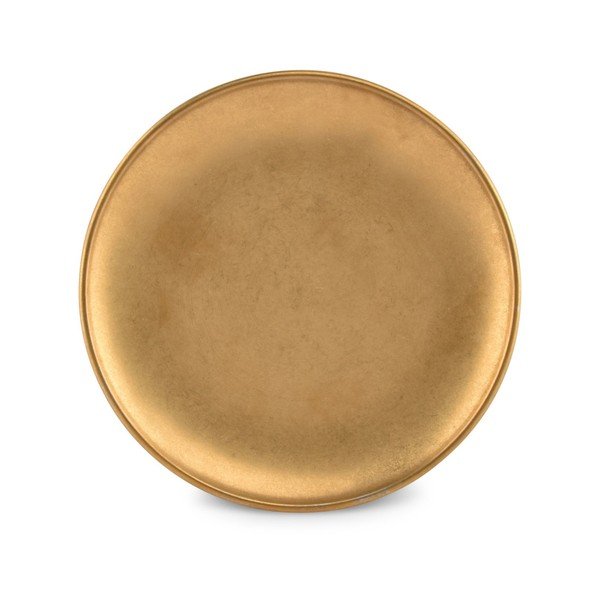 Desertni kovinski krožnik v zlati barvi ø 17 cm Serve – BonBistro
