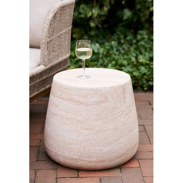 Lončena okrogla vrtna mizica ø 47,5 cm Bonn – House Nordic-image-2