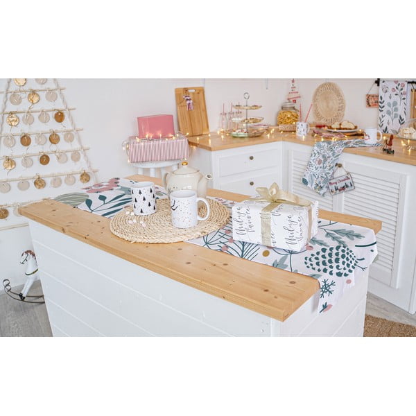 Božični bombažni namizni tekač 140x40 cm Pastel Christmas - Butter Kings-image-1