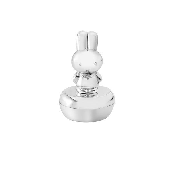 Kovinska škatlica za prvi mlečni zob v sijajno srebrni barvi ø 4x6 cm Miffy – Zilverstad