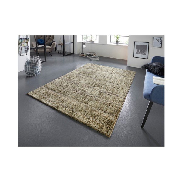 Zelena in krem preproga Elle Decoration Arty Gonesse, 160 x 230 cm-image-1