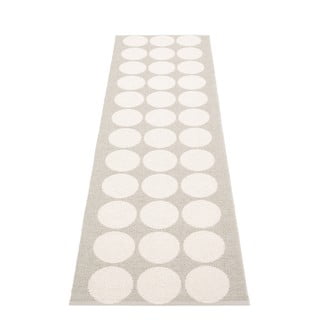 Bež/kremno bel zunanji in notranji tekač 70x240 cm Hugo Linen Vanilla – Pappelina