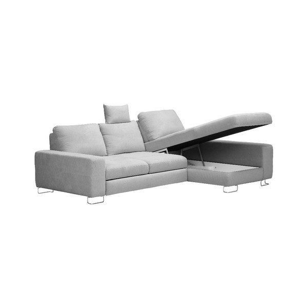 Svetlo siva Windsor & Co Sofas Alpha, desni kotni kavč-image-3