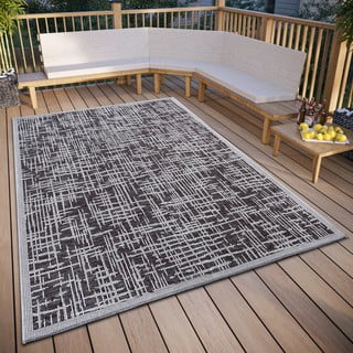 Temno siva zunanja preproga 115x170 cm Clyde Telu – Hanse Home