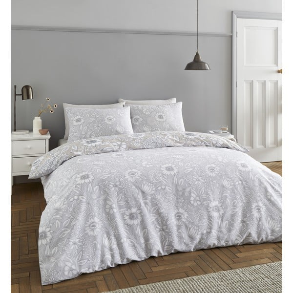 Siva posteljnina 200x135 cm Tapestry Floral - Catherine Lansfield-image-2