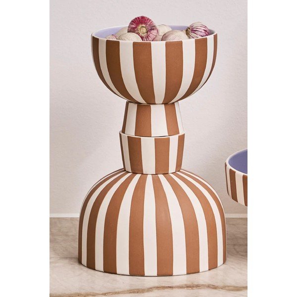 Rjava skledica za serviranje iz kamenine Toppu – OYOY Living Design-image-1