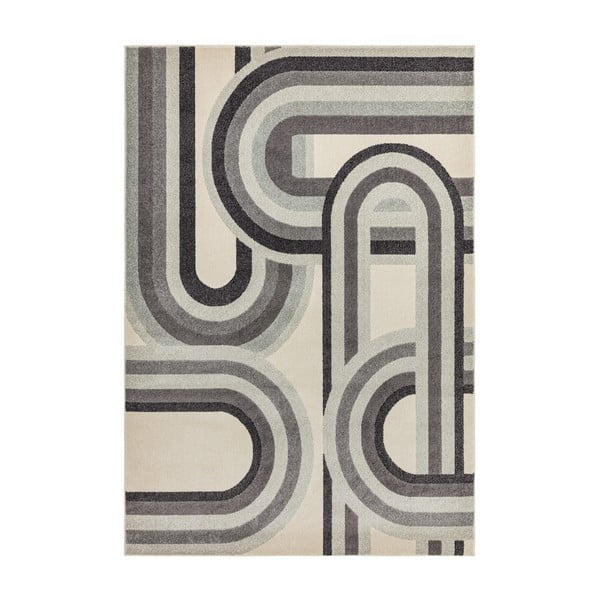 Sivo-bež preproga 160x230 cm Nova Retro Grey – Asiatic Carpets