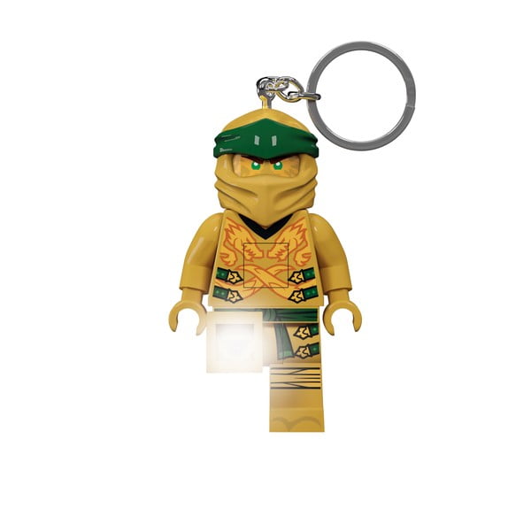 Svetleč obesek za ključe LEGO® Ninjago Legacy Gold Ninja Light-up