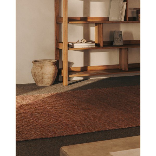 Rožnato-oranžna zunanja preproga iz jute 160x230 cm Sallova – Kave Home-image-1