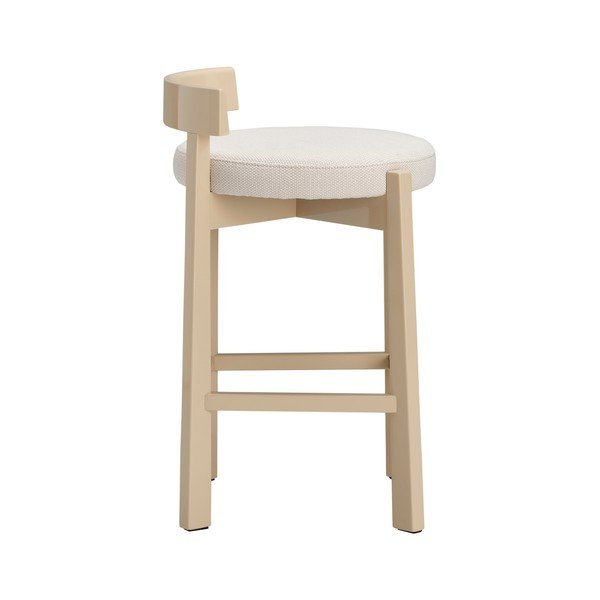 Bež oblazinjen barski stol (višina sedeža 66 cm) Hugg – Ellos Home-image-3