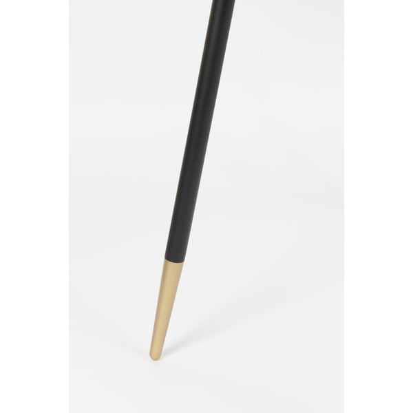 Okrogla jedilna miza z mizno ploščo v orehovem dekorju ø 91 cm Denise – White Label-image-4