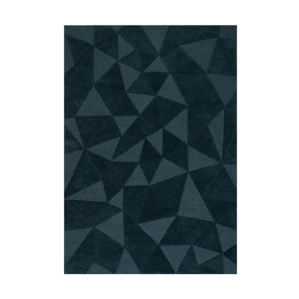 Zelenomodra ročno tkana volnena preproga 160x230 cm Shard Teal – Flair Rugs