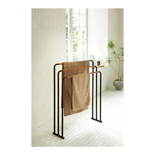 Črno stojalo za brisače YAMAZAKI Plane-image-2