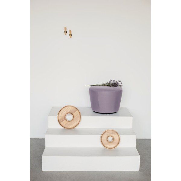 Črna usnjena blazina EMKO Naïve, ø 52 cm-image-3