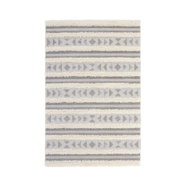 Siva preproga Mint Rugs Handira Tribal Stripes, 155 x 230 cm