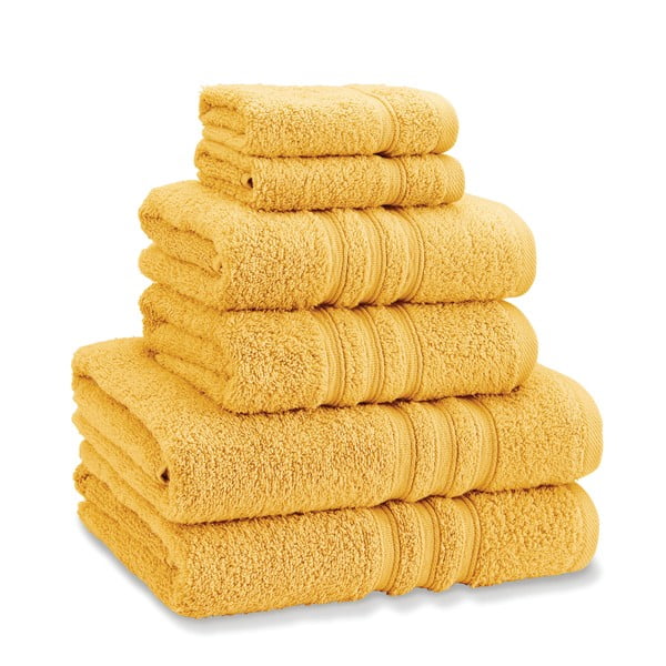 Rumeni frotirni bombažni komplet brisač 6 ks Zero Twist – Catherine Lansfield