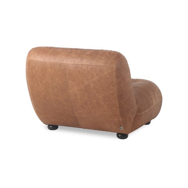 Usnjen fotelj v konjak rjavi barvi Wyatt – Dutchbone-image-4