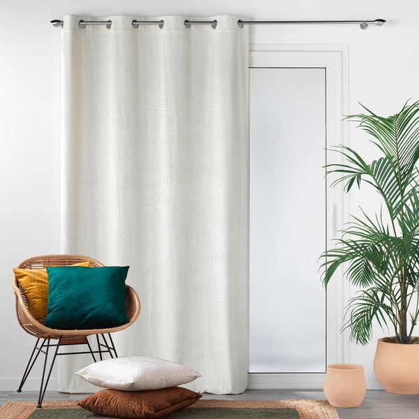 Kremno bela žametna zavesa 140x240 cm Analia – douceur d'intérieur-image-3