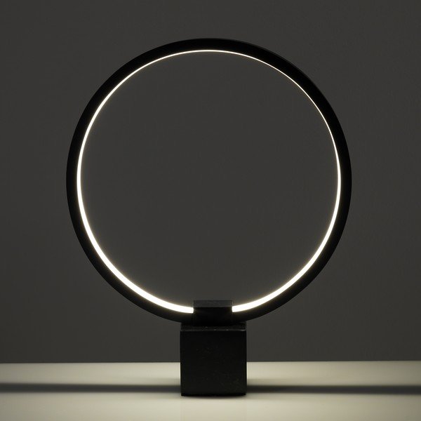 Črna namizna svetilka Tomasucci Ring, višina 37 cm-image-1