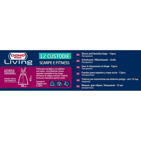 Komplet 12 zaščitnih prevlek za čevlje Domopak Fitness-image-2