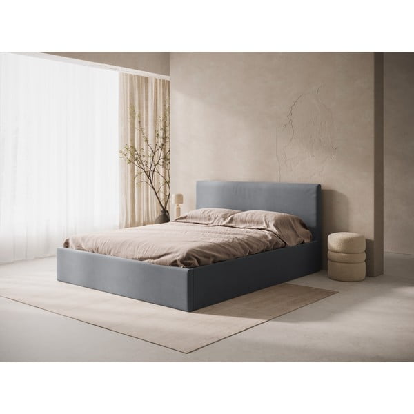 Sivo oblazinjeno vzglavje 170,5x100 cm Remo – Micadoni -image-1