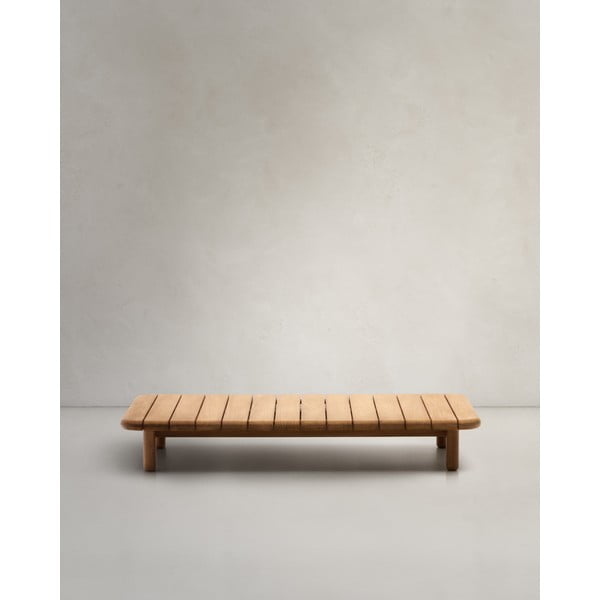 Vrtna miza iz tikovine 70x140 cm Turqueta - Kave Home-image-1