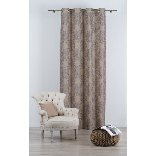 Siva/rjava zavesa 140x245 cm Kansai – Mendola Fabrics-image-2