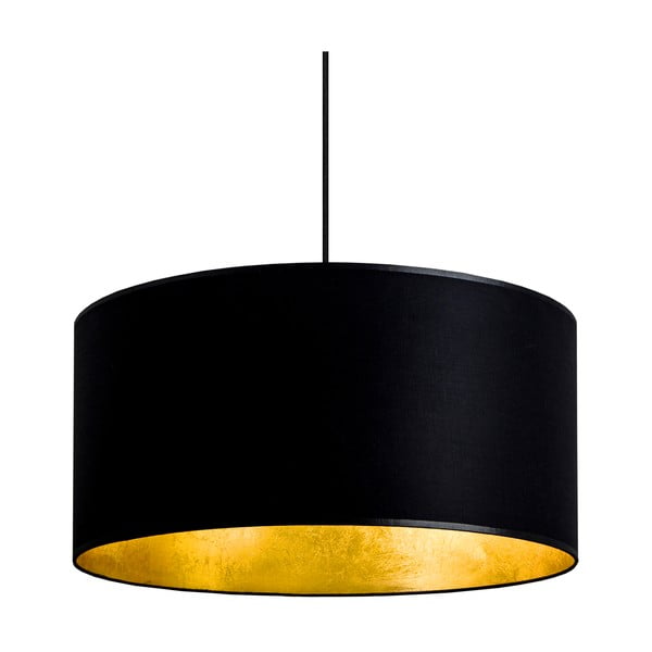 Črna viseča svetilka z detajli v zlati barvi Sotto Luce Mika, ⌀ 50 cm-image-3