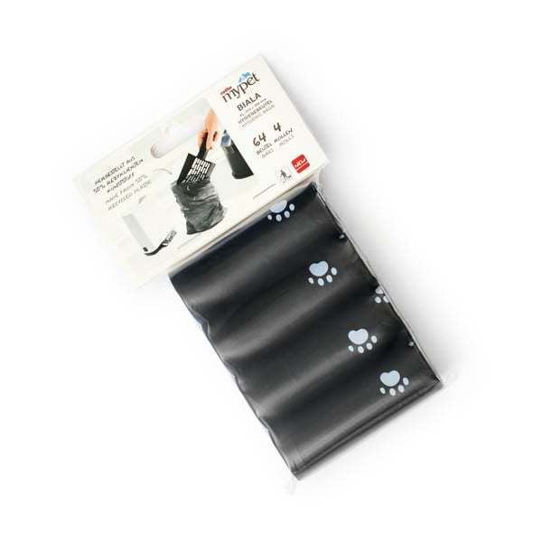 Črne vrečke za mačje stranišče v kompletu 4 ks 11x18 cm Biala – Rotho