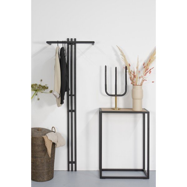 Črn kovinski stenski obešalnik 65 cm Senza – Spinder Design-image-3