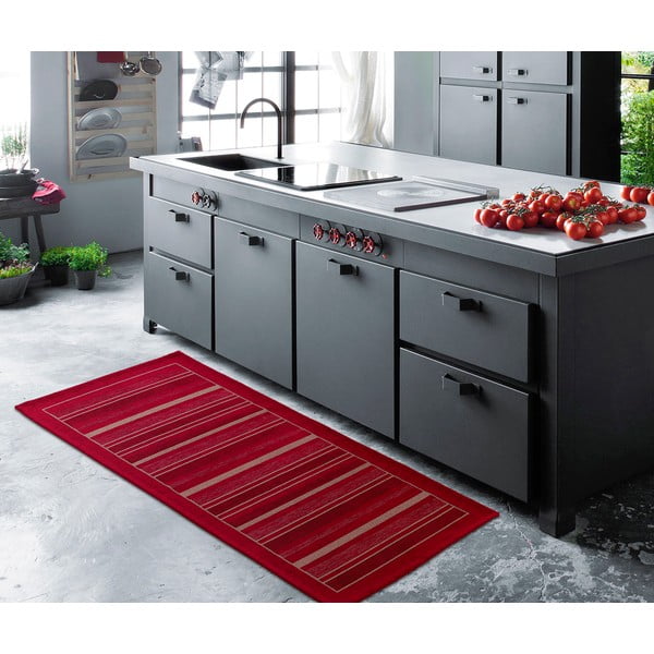 Rdeč tekač Floorita Velur, 55 x 115 cm-image-2