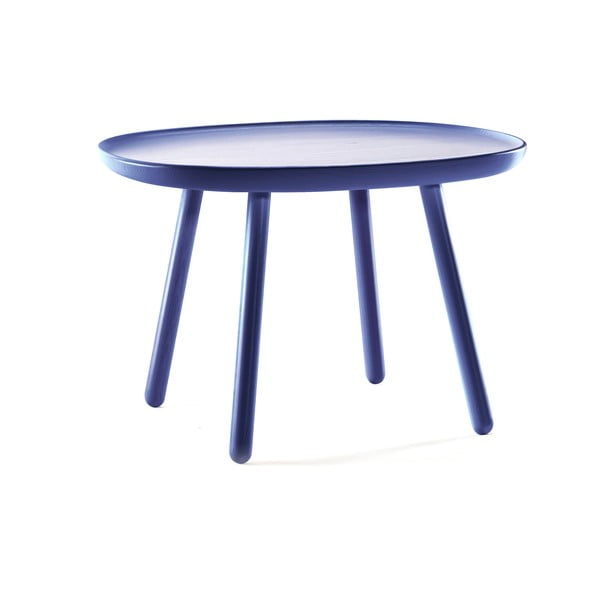 Modra miza iz masivnega lesa EMKO Naïve, ø 64 cm