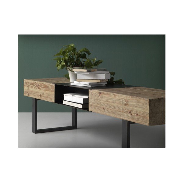 TV mizica s kovinskimi nogami Geese Robust, 180 x 40 cm-image-1