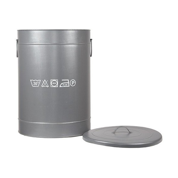 Kovinski koš za perilo LABEL51, ⌀ 40 cm-image-3